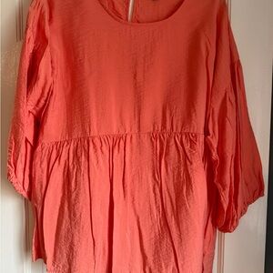 Vibrant Coral Women's Blouse